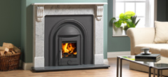 traditional cast iron fireplace multifuel stove victorian crobel mantelpiece