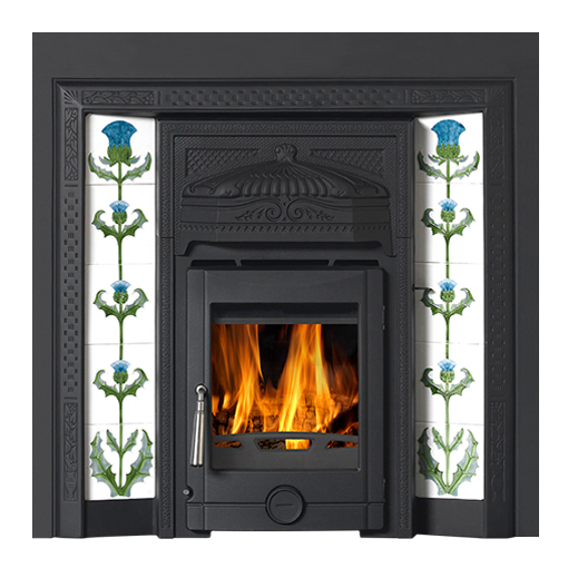 casttec polaris eden solid fuel tiled insert