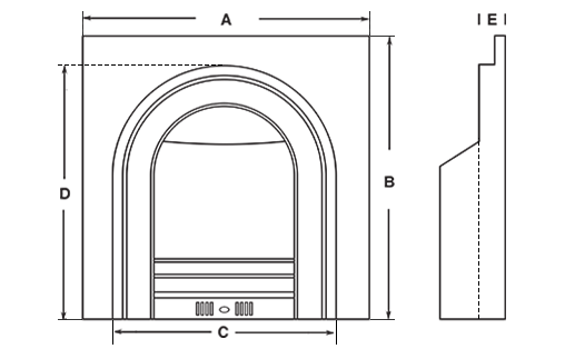 arched insert diagram