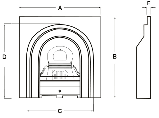 cast-iron arched diagram