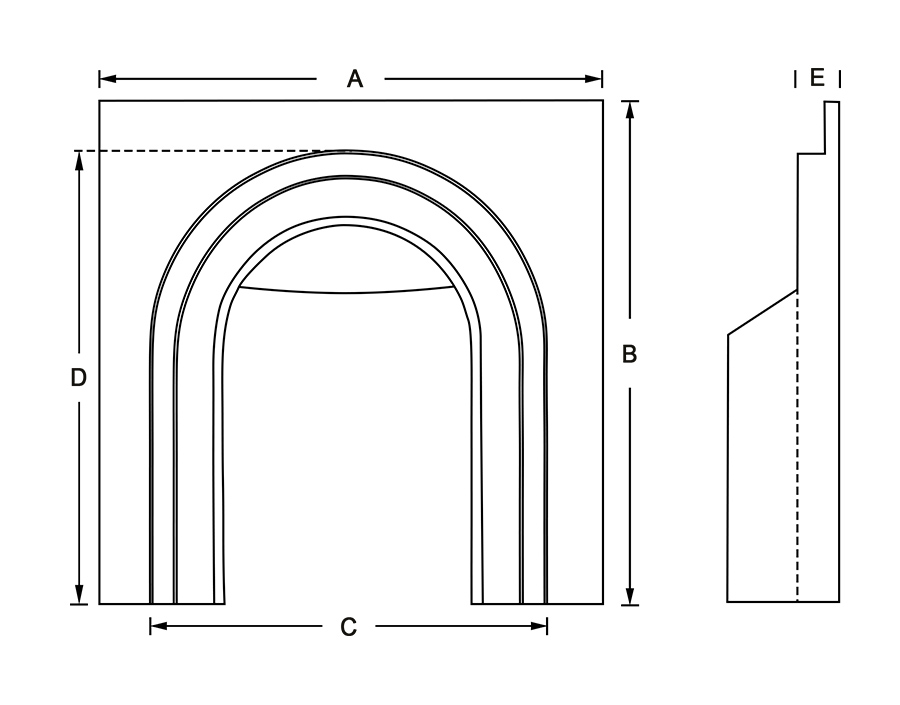 arched insert diagram
