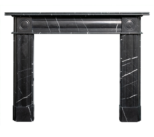 roundel nero marquina mantel