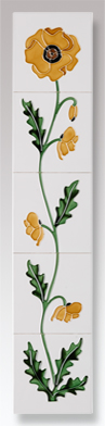 field poppy ivory yellow