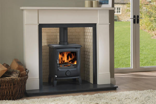 cougar 5kW eco stove - flat victorian mantel