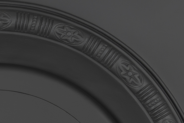 Decorative Arch Black Insert - cast iron fireplace