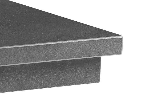 boxed lipped hearth honed