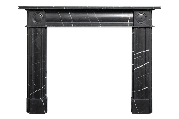 roundel nero marquina mantel