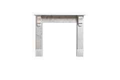 pure-marble italian carrara victorian corbel mantel