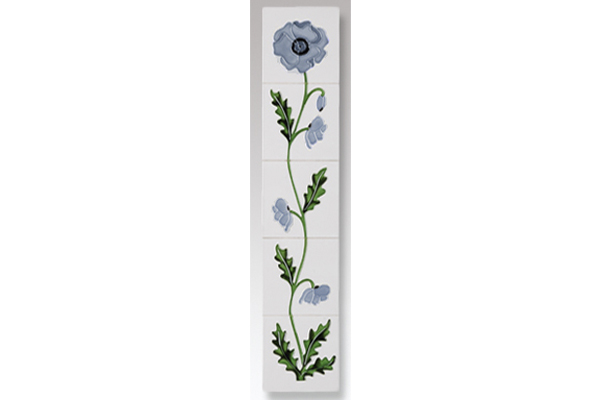 Field Poppy Ivory Blue